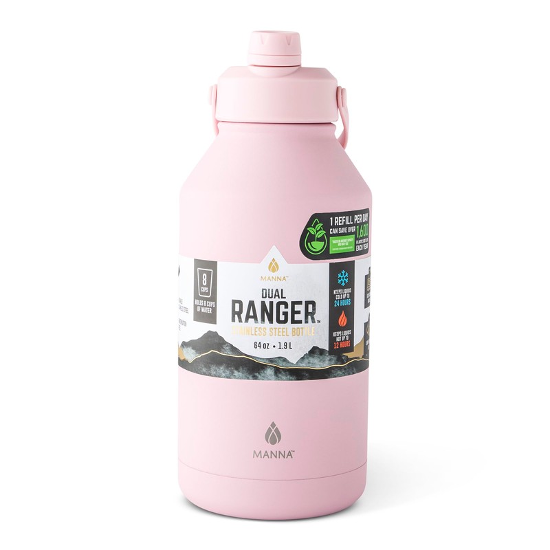 Manna Ranger Dual Insulated Stainless Steel Bottle - 64 Oz