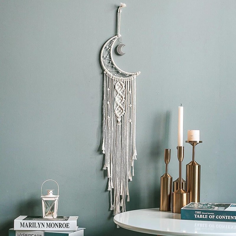 CENPEK DIY Moon Dream Catcher Kit for Beginners Wall Hanging