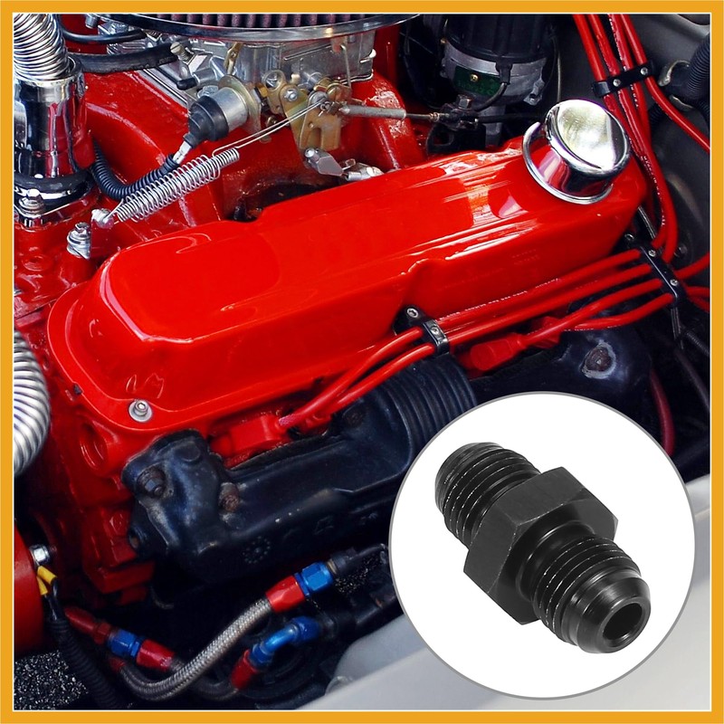 Partuto Auto AN6 to AN6 Male Coupling Hose Fitting Adapter