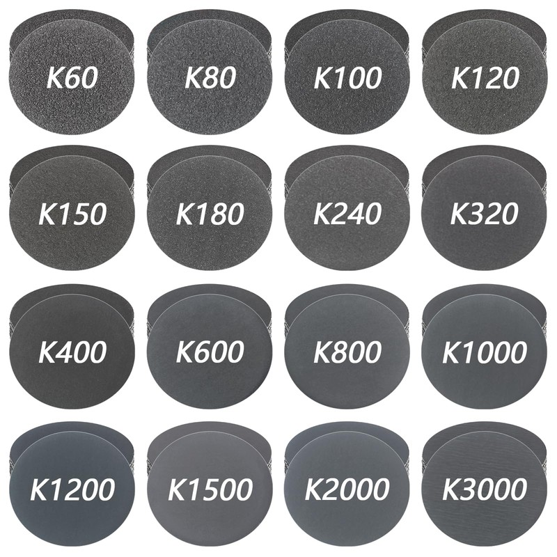 FEIHU 50mm Sanding Disc 320 Grit .50mm Hook and Loop