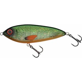 Abu Garcia Svartzonker McTracer Hybrid Jerkbait – Soft and Hard Lure for Pike, Perch, and Trout Fishing – Perfect for Freshwater and Saltwater Fishing, Hand-Painted, Fire Carp Flash 16.5 cm