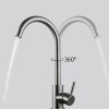 Etechydra Single Hole Brushed Nickel Stainless Steel High Arc Kitchen