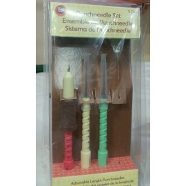 Boye   Punchneedle Set (1.2, 1.6, & 2.2 mm) 5 Piece. Adjustable. New