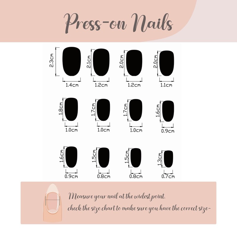 BABALAL Press on Nails Short Almond Fake Nails Green Blue