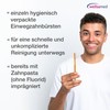 Wellsamed Wellsabrush Disposable Toothbrushes Impregnated with Toothpaste Orange Ideal for