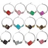 Dice Wine Charms with Pouch - 1 Dozen