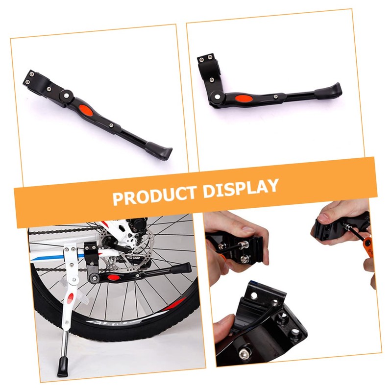 Tofficu 1 Set Aluminum Alloy Bike Kickstand Durable Cycling Stand