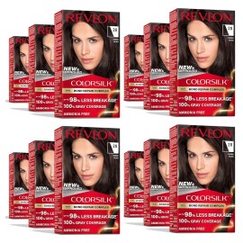 REVLON Colorsilk Color Permanent Hair Dye, 20 Brown Black (Pack of 12)