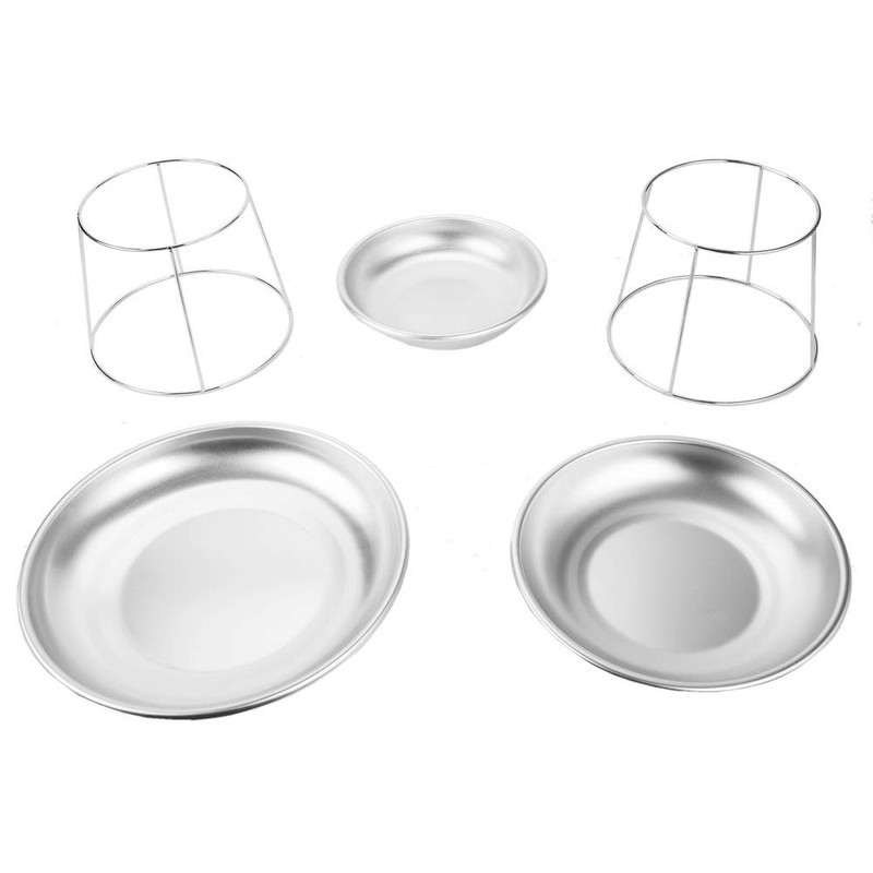 TableTop King 3-Tier Seafood Tower Set with Mini Aluminum Trays