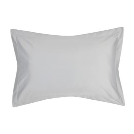 Christy Oxford Pillowcases 2 Pack | 400TC Luxury Bedding | Platinum Grey Pillow Case Pair | 100% Cotton Sateen | Soft Silky Bed Linen