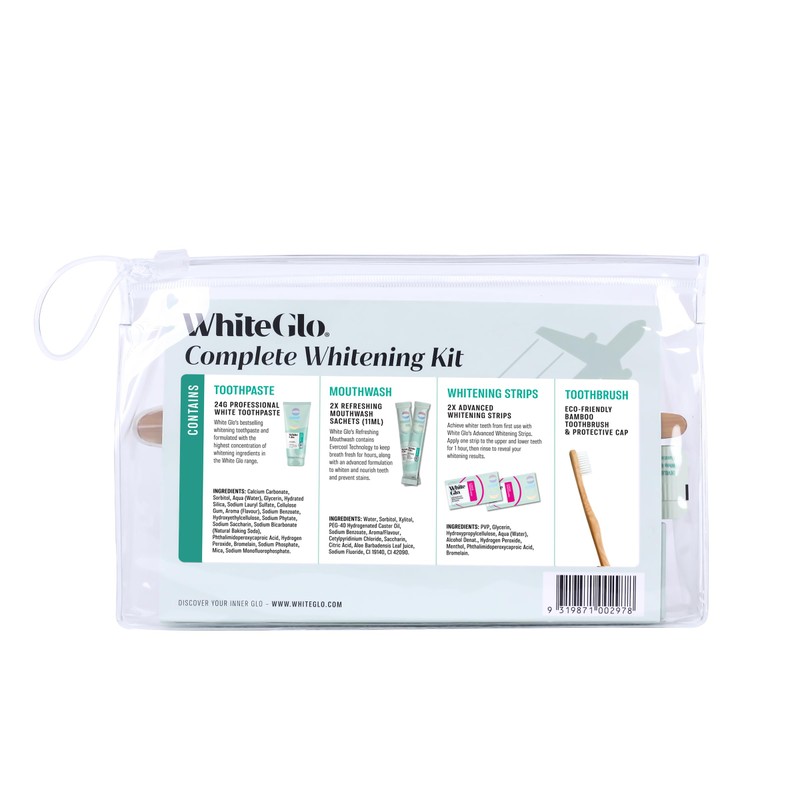 White Glo Complete Whitening Travel Kit