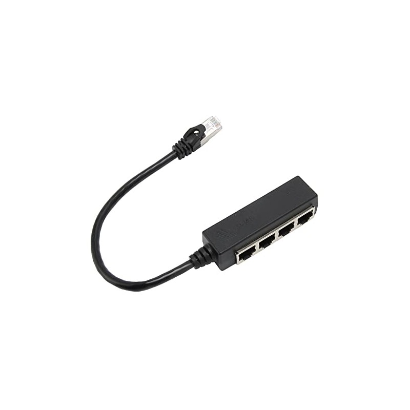 Acoplador RJ45 de 1 a 4, Divisor Ethernet Gigabit de