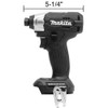 Makita XDT18ZB 18V LXT Lithium-Ion Sub-Compact Brushless Cordless Impact Driver,