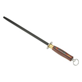 uxcell Honing Steel,12 Inch Sharpening Steel Honing Rod, High Hardness Sharpening Rod Knife Sharpener Steel for Kitchen Knife Black