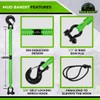 Mud Bandit Custom Paracord ATV UTV Recovery Strap with Winch