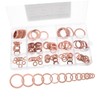 GLEAVI Copper Gasket Kit 150pcs Flat Crush Washers Oil Drain