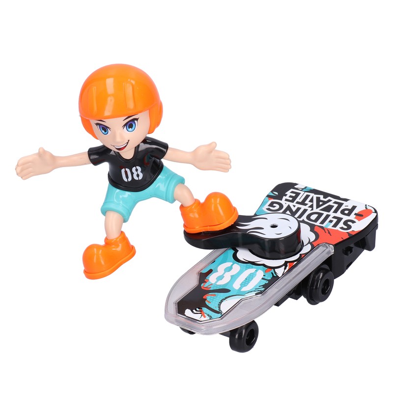 Children Electric Cartoon Scooter Toy Music Light 360° Rotation Stunt