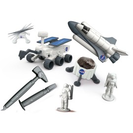 Clementoni - Science Lab Asteroid Science 7 Years, Excavation Kit, Shuttle NASA, Laboratory Experiments, Game Theme Space, Dig and Assemble, Made in Italy, Colour Italian, 19359