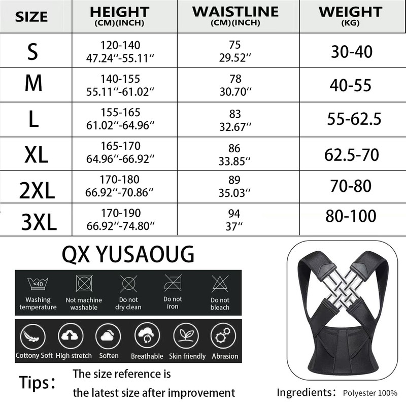 Posture Corrector for Women and Men, Adjustable Shoulder Posture Brace,
