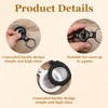 guduling 2 Pcs Coin Holder Keychains,Quarter Holder Keychain,Leather Quarter Keychain,Waterproof