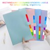 Coloured Rectangular Stickers 3000pcs 10 Coloured Sticky Labels, 1.9 cmx1.3cm