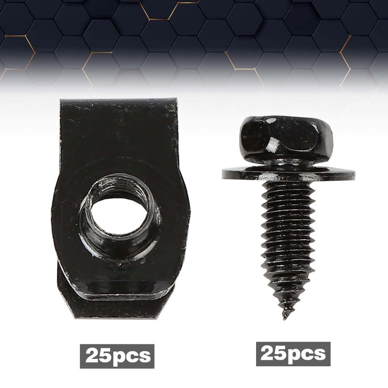 PIT66 Fender Bolts & U Nuts 5/16-18 x 7/8" x