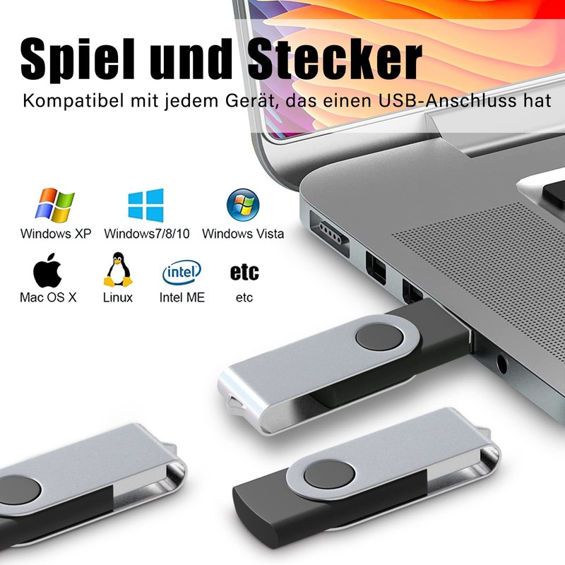 USB Sticks 2 GB Pack of 10 Memory Stick USB