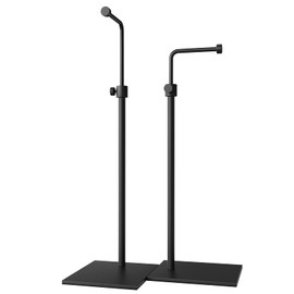 ALLOK 2 Pack Bag Display Rack Handbag Display Stand Adjustable Purse Display Stand Jewelry Rack Metal Single Hanging Hook Bag Display Pure Metal Base (Black)