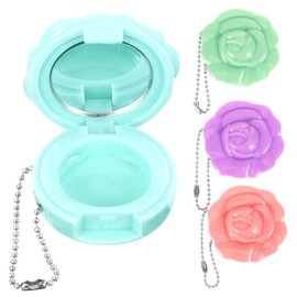 Baluue 16pcs Design Refillable Cosmetics Containers Empty Eyeshadow Lipstick Cases for Women Lightweight Travel Jars for Makeup for Lip Balm Blush Storage