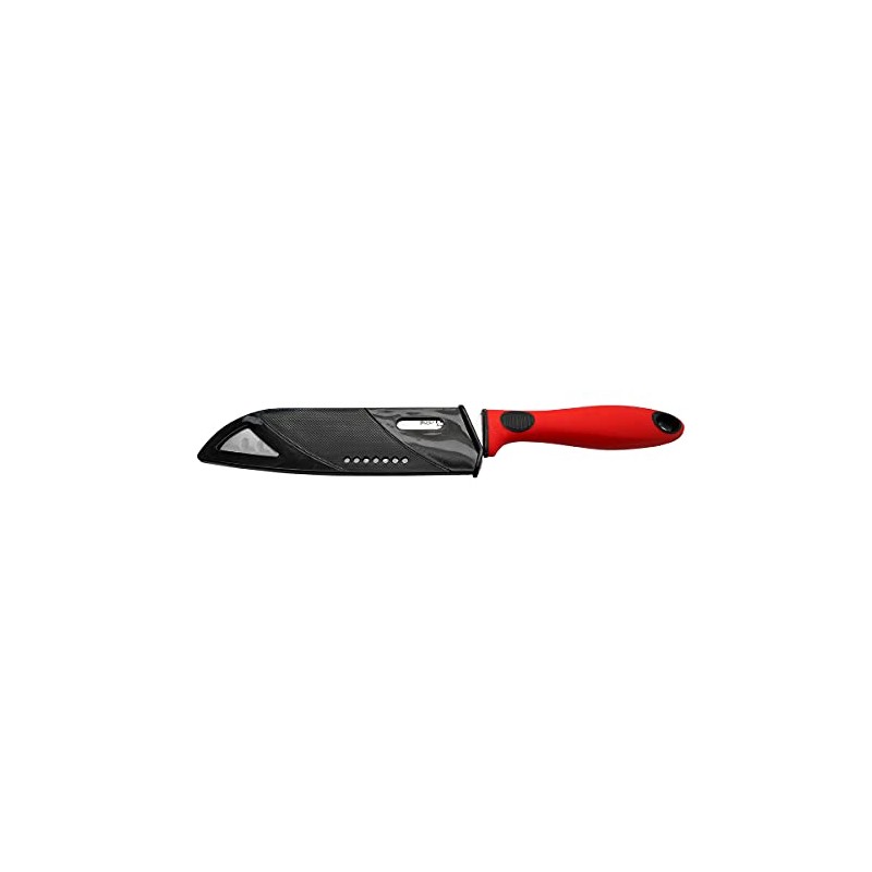 EKCO 68721 Cuchillo Santoku con Funda Protectora Evolution, Plata, 17
