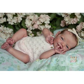 Anano Reborn Baby Dolls Silicone Full Body-20 in Realistic Baby Doll Newborn Girl, Full Silicone Babys Doll, Real Life Babys Reborn Dolls Anatomically Correct with Accessories