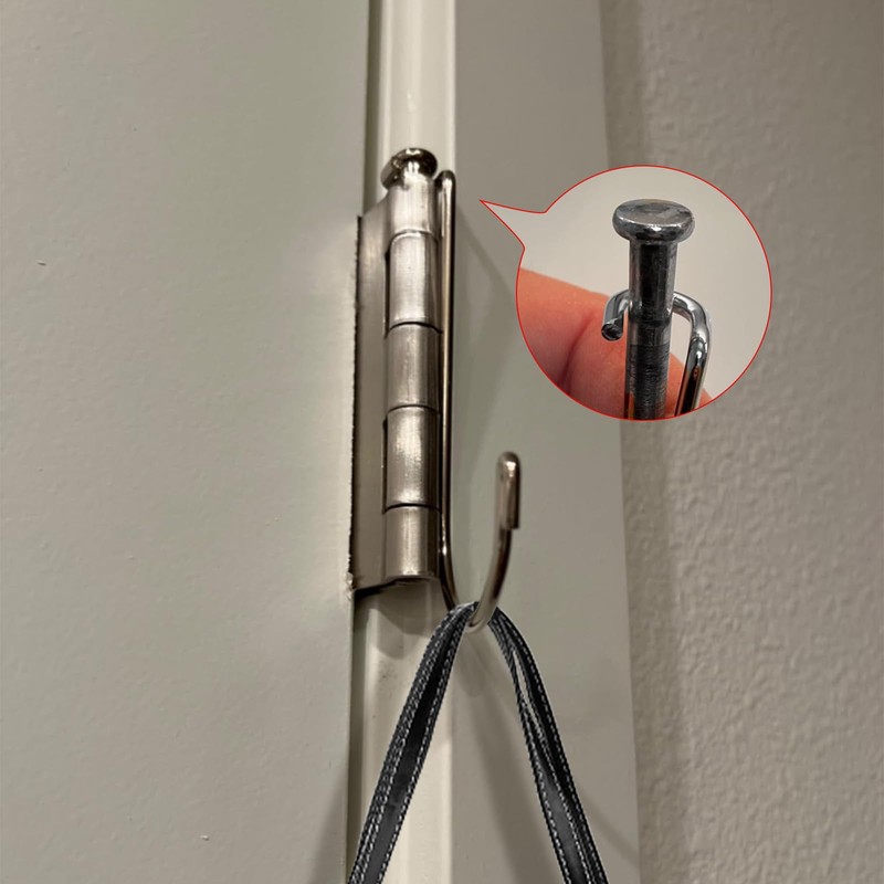 GGTE 6 Pack Door Pin Hinge Hanger, Multifunctional Door Hanger