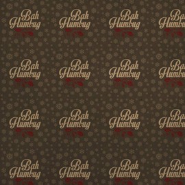 GRAPHICS & MORE Bah Humbug Christmas Funny Premium Kraft Roll Gift Wrap Wrapping Paper
