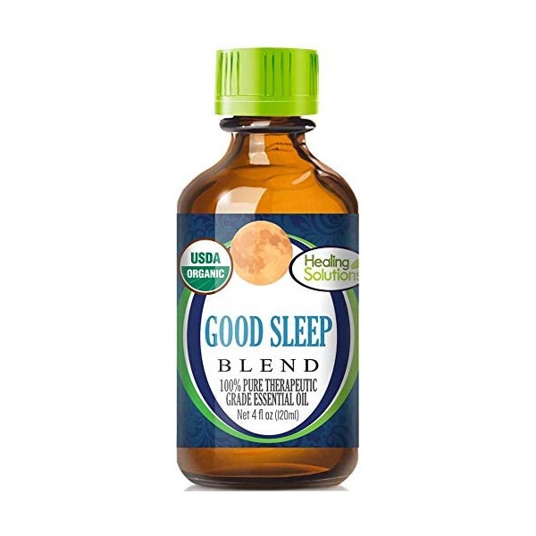 Organic Good Sleep Blend Essential Oil (100% Pure - USDA Certified Organic) Best Therapeutic Grade Essential Oil - 120ml