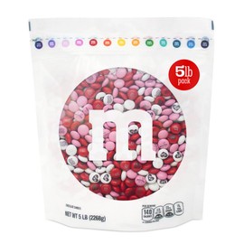 M&M’S WORLD Valentines Day Candy Bulk 5lb Chocolate Candy Variety Pack for Milk Chocolate Gift Baskets and Valentines Gifts