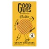 Good Guys Bakehouse Cheddar Crackers, Low Calorie Snacks, Tasty, Crispy,