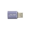 InLine® USB4 Adapter, USB Type-C Male/Female, Aluminium, Grey