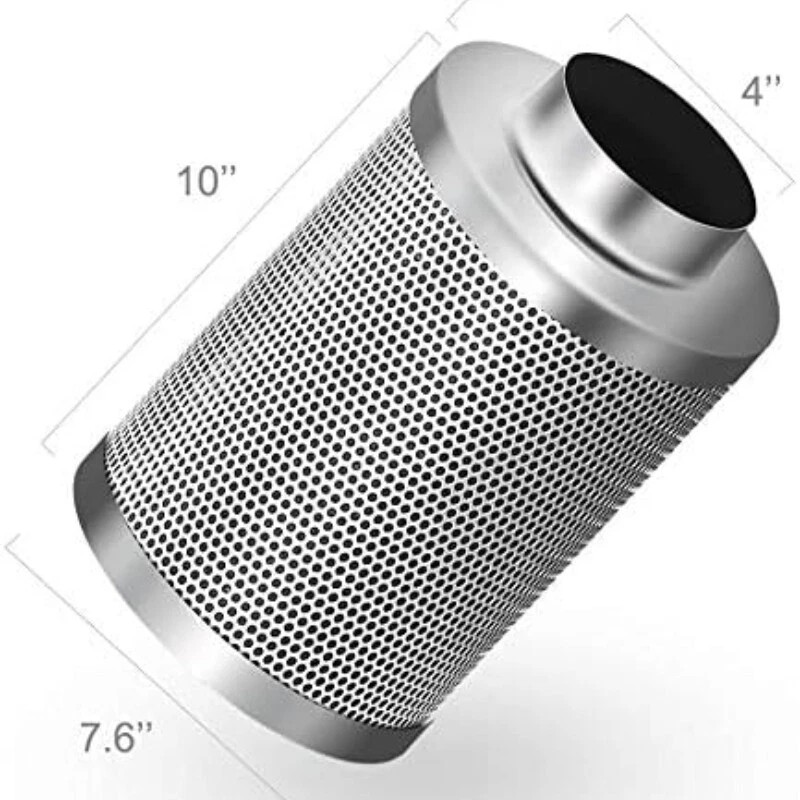 iPower 4" iPower Ventilation Inline Fan Carbon Filter Duct Thermostat
