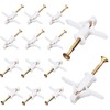 Plasterboard Wall Fixing Plastic Expansion/Plug Anchor Bolts Anti Rotate Heavy