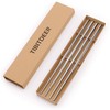 Tibitdeer Titanium Chopsticks, 2 Pairs 9 Inch Reusable Dishwasher Safe