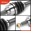 A-Premium Pair (2) Front CV Axle Shaft Assembly Compatible with