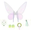 ZALOORIY Tinkerbell Fairy Costume for Girls Princess Dress with Detachable
