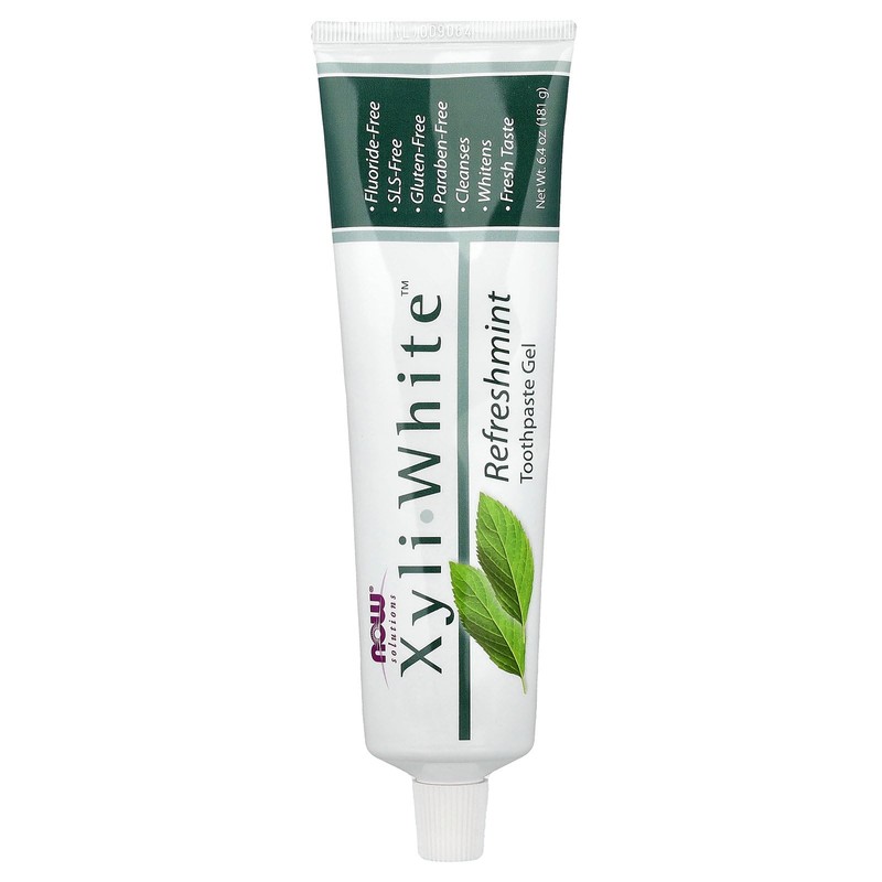 NOW Foods Solutions, Xyliwhite™ Toothpaste Gel, Refreshmint, Cleanses and Whitens,