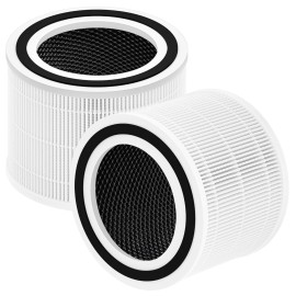 For Levoit 2pk Core 300 Replacement True HEPA Filter For Levoit Air Purifier 350-RF 300-RAC
