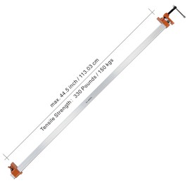 FEIRONG 48-inches Bar Clamps with 2-Pack, 330LB Load Limit with Built-in Ruler, 90° Angled Jaws for DIY Projects & Cabinet Installation