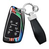 HIBEYO Key Chain Cover Compatible with Buick Envision GMC Yukon