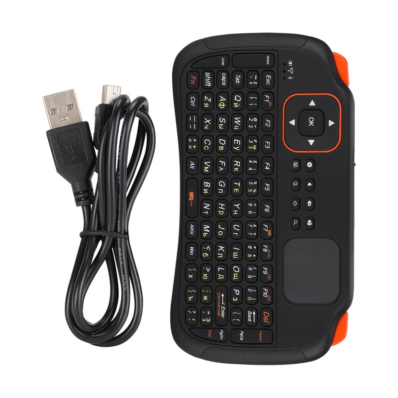 2.4GHZ 83-key Wireless Keypad Mini Rechargeable Keyboard for Android Russian