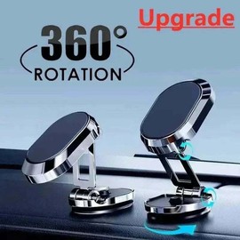 Strong Magnet Phone Holder Folding Mount phone holder - color: Black