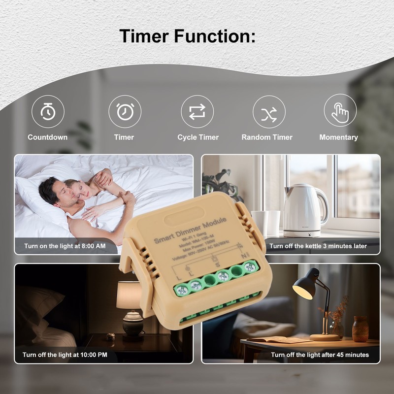 Smart WiFi Relay Switch Module for Tuya Voice Control Multi
