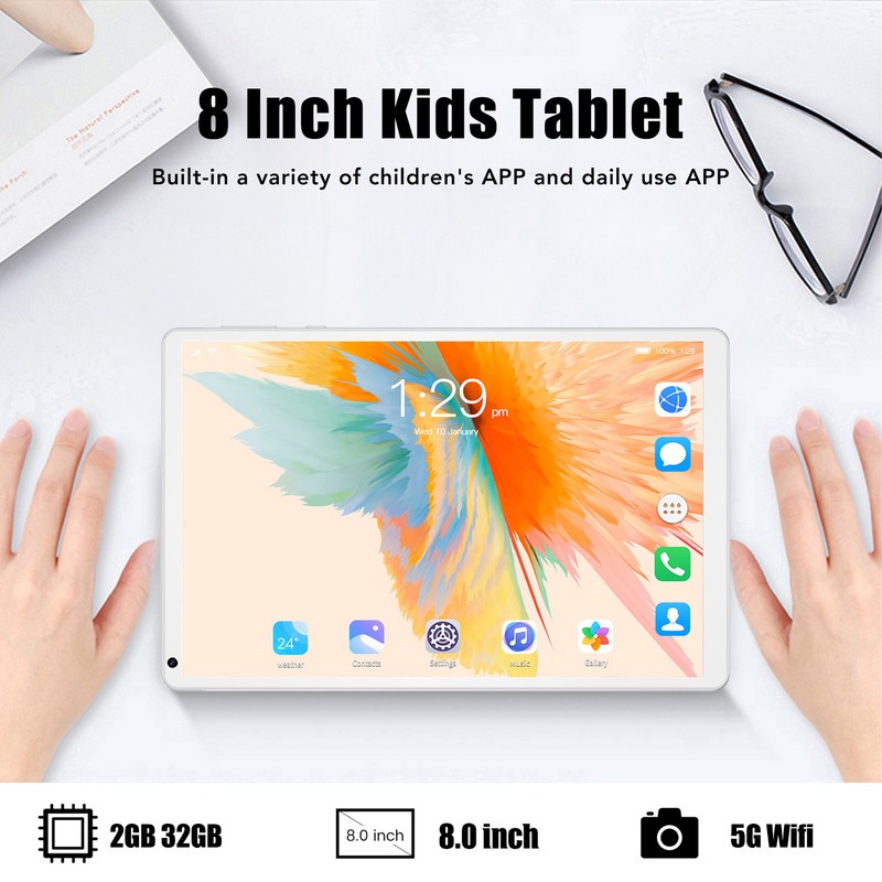 8 Inch Kids Tablet 2G RAM 32G ROM 5G WIFI